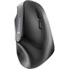 CHERRY MW 4500, Mouse Verticale Ergonomico per Destrimani, Senza Fili (2,4 GHz), Risoluzione Regolabile su 3 Livelli Fino a 1200 dpi, a Batteria, Nero