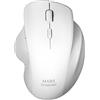 Mars Gaming MMWERGOW, Mouse Ergonomico Senza fili per PS4/PS5/XBOX/PC/Mac, Bianco