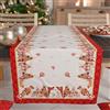 PETTI Artigiani Italiani - Runner da Tavola Natalizio, Runner Natalizio, Runner Cucina 140x40 cm, Runner Natalizo Elegante Circus, 100% Made in Italy