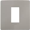 VIMAR 14641U.14 PLANA UP Placca naturalmente integrabile con Plana, 1 modulo, tecnopolimero, grigio cemento matt