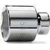 Beta 928A 30 - Chiavi a bussola con attacco quadro femmina 3/4" bocca esagonale, cromate