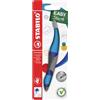 STABILO Penna Roller Ergonomica EASYoriginal per Destrimani in Blu/Azzurro - Cartuccia Blu inclusa