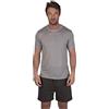 Light & Shade Set Loungewear Uomo Cotone - Pigiama con T Shirt e Pantaloncini, Abbigliamento Notte Leggero Traspirante con Coulisse Estate (Grigio, L)