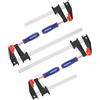 WORKPRO Morsetto da Falegname 4 Pezzi, Morse per Legno a Sgancio Rapido, Larghezza di Serraggio 150/300mm, Forza di Serraggio Massima 272kg, Adatto a Falegnami Professionisti e Fai da Te