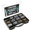 Hinrichs Set Viti e Tasselli universali 417 pezzi - Valigetta con set di tasselli in 4 misure 204 pezzi + set di viti in 9 misure 213 pezzi in totale - Set Tasselli e Viti Muro
