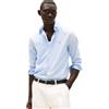 Tommy Hilfiger Uomo Camicia Flex Poplin Mini Print Regular Fit, Blu (Cloudy Blue), M