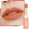Oulac Rossetto Satin Matte - Arancione Rossetto Opaco Lunga Durata, Finish Satinato Opaco, Alta Pigmentazione Coprente Copertura Totale, Texture Cremosa Idratante Confortevole, Vegano, SG18