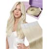 Fshine Extension Capelli Biadesive Biondo Bianco 30 cm 20 pcs 30 g - Adesive Remy Invisibili Tape in Real Human Hair Festa 1000