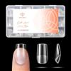 Modelones 360 Pezzi Unghie Finte, 15 Taglie Tip in Gel per Unghie Ricostruzione, Gel Tips Unghie Copertura Completa per Nail Art Salone Manicure, Quadrata corta 360 pezzi - Semi Matte