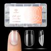 Modelones 360 Pezzi Unghie Finte, 15 Taglie Tip in Gel per Unghie Ricostruzione, Gel Tips Unghie Copertura Completa per Nail Art Salone Manicure, Quadrata corta XS 360 pezzi - Semi Matte