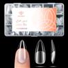 Modelones 360 Pezzi Unghie Finte, 15 Taglie Tip in Gel per Unghie Ricostruzione, Gel Tips Unghie Copertura Completa per Nail Art Salone Manicure, Appuntita Mandorla media 360 pezzi - Semi Matte