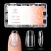 Modelones 360 Pezzi Unghie Finte, 15 Taglie Tip in Gel per Unghie Ricostruzione, Gel Tips Unghie Copertura Completa per Nail Art Salone Manicure, Coffin corta XS 360 pezzi - Semi Matte