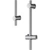 MORADO Barra scorrevole per doccia in acciaio inox,68cm, barra scorrevole per doccia con finitura cromata, regolabile in altezza, durevole e moderno