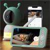 BOIFUN 2K Baby Monitor WiFi, Telecamera 360° con Luci Notturne e Display LCD 5" 3MP, Controllo da App e Monitor, Auto Tracking, Rilevamento Movimento e Suono IA