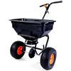 Fuxtec Spargitore centrifugo su ruote - capacità di 56 kg, seminatrice per semi, fertilizzante, sale, trucioli, dosaggio variabile continuo FUXTEC FX-GS56