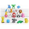 OFFCUP Set di gomme, 17 mini gomme, animali di gomma, regali per feste, regali per feste studentesche e gadget di fine scuola, accessori per feste.
