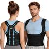 jinpinz Fascia Posturale Spalle Schiena Uomo: Busto Correttore Posturale Uomo Donna con Elastica Fascia Lombare Supporto Regolabile Traspirante - Dritta Raddrizza Spalle Schiena Migliora Postura (XXL)
