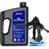 JAYO Resina Lavabile in Acqua ABS-Like 3KG, Resina per Stampante 3D 405nm UV Standard Resina Fotopolimerica Rapida per Stampante 3D LCD/DLP/SLA, Alta Precisione, Non Fragile, Basso Odore, Nero 3000g