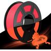 JAYO Glow in the Dark Filament PLA 1.75mm - Filamento PLA che Brilla al Buio, 1.1 kg (100 g in più), Altissima Luminosità, Tolleranza ±0.02 mm, Rosso, per Insegne e Decorazioni