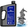 JAYO Resina Lavabile in Acqua ABS-Like 3KG, Resina per Stampante 3D 405nm UV Standard Resina Fotopolimerica Rapida per Stampante 3D LCD/DLP/SLA, Alta Precisione, Non Fragile, Basso Odore, Grigio Scuro