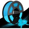 JAYO Glow in the Dark Filament PLA 1.75mm - Filamento PLA che Brilla al Buio, 1.1 kg (100 g in più), Altissima Luminosità, Tolleranza ±0.02 mm, Blu, per Insegne e Decorazioni