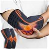 AOOWU Tutore Epicondilite Gomito, 2 pezzi Elastica Tutore Gomitiere, Fascia Supporto Gomiti durante, per Epicondilite, Tendinite, Gomito del Tennista, Golfista, Sport, Bodybuilding, Unisex Uomo-Donna