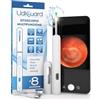 Udivita Otoscopio Pulizia Orecchie Rimozione Cerume con Telecamera 1920p WiFi 3,6mm - UdiGuard Pulitore Orecchie Digitale con 6 Luci LED Adulti Bambini Animali - Compatibile con iPhone iPad Android Bianco