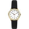 BUREI Orologio da donna in pelle nera, facile da leggere, orologio minimalista per donne e infermieri, regalo per lei, Nero e oro., 35mm, Minimalista Unisex Moda Classico Elegante