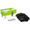 VALEO Imbottiture per freni Expert 301448A, Set di 4 imbottiture, Asse anteriore, Completamente dotato di accessori montati - Certificate ECE-R90