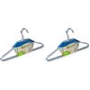 IPEA Grucce Appendiabiti in Acciaio Inox - [ Design Sottile e Robusto ] - Set da 6 Unità - Appendini Salvaspazio in Metallo per Appendere Vestiti, Giacche, Camice, Magliette per Armadi e Guardaroba