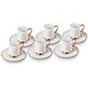 Karaca Afra - Tazza da caffè per 6 persone, 90 ml