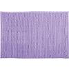MSV - Tappetino da bagno in microfibra di ciniglia - Pelo lungo, antiscivolo - Comodo anello per appenderlo - Comfort e igiene ottimizzati - Lavanda - Tappetino singolo - 40x60 cm