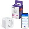 WiZ Wi-Fi Smart Plug, Tipo F, 230 V, 50 Hz, Installazione Facile, Certificazione Matter, Controlli Connessi, Comandi Vocali, Funziona con Alexa, Google Home e Apple Home, Confezione da 1