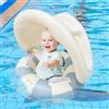 Generico salvagente Neonato con Parasole, Gonfiabile Ciambella Neonato Mare, Anello Galleggiante per Bambini con seggiolino di Sicurezza, Divertenti Giochi Acquatici per Piscine, Bagno, Spiaggia(C)