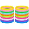 VAEIORP 40 Braccialetti dell'Amicizia in Silicone, Luminosi, Stile Anni '80, Ideali per Halloween, Natale, Feste in Discoteca, per Adulti e Bambini (10 Colori, Colore Casuale)