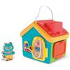 Clementoni Baby Baby House Montessori Lock & Key, Casetta attività, Gioco Educativo Bambini 18+ Mesi, Stimola Manualità Fine e Logica, con Elementi in Legno, 17857