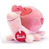 Trudi Lumachina 52242 Trudino Peluche cuore con dedica, regalo San Valentino, Rosa, 12 x 10 x 16 cm