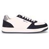 GAS Kevin MIX Sneaker In Ecopelle Bianco Navy Grigio - Uomo - Bianco Navy Grigio
