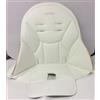 Peg Perego - Cuscino di ricambio per seggiolone Zero 3 e Follow Me Mon Amour, Tessuto, Bianco, Neonati - 6-12 mesi