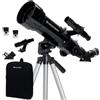 Celestron 21035-ADS Kit Telescopio Rifrattore Da Viaggio Scope 70 Con Zaino, Ner