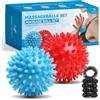 YANGTSUNG Palline Massaggio, Massaggi dei Punti Trigger, Palla Massaggiante gli Sport per Alleviare lo Stress, per Schiena, Piedi, Recupero Muscolare, Mani, Gambe, Duro& Medio