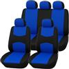 Bcuuozeeing Set di coprisedili universali per auto, per 5 posti, quattro stagioni, protezione per interni dell'auto, antisporco, blu