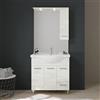 Kiamami Valentina - Mobile Bagno A Terra Cm85 Con Ante E Cassetti Quercia Bianco | Rimini