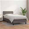 Teenpull Letto a molle, 100 x 200 cm, in similpelle, con materasso a molle insacchettate, testiera regolabile in altezza, set di mobili per camera da letto