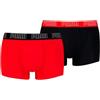 PUMA Intimo Uomo in Confezione Doppia XL, Red/Black White