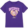 KPOP Demon Hunters Huntrix Rumi Collegic T-Shirt Bambini, Grigio Heather Sportivo, 9-11 A