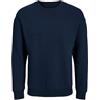 JACK & JONES Jjebradley Sweat Crew Noos Pls, Maglia di tuta Uomo, Blazer Blu Marine, 3XL Plus