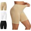 LOFIR Pantaloncini Corti Antisfregamento da Donna: Culotte Sottogonna Boxer Senza Cuciture - Vita Alta sotto Gonna e Vestito per Yoga Cycling Estate 3 Pezzi Nero Bianco Beige XXL
