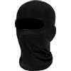 AMFUN 1 Pezzi Passamontagna Balaclava, Traspirante Maschera Antivento, Protettore UV, per Il Collo per Uomini Donne per Moto Bici Sci, Nero