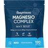 WeightWorld Magnesio Bisglicinato 4 in 1 Completo, 400mg di Forma Elementare, 120 Capsule Vegane, Il Magnesio Contribuisce alla Riduzione di Stanchezza e Affaticamento (EFSA), Senza OGM, Nuovo Formato Pratico